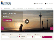 Tablet Screenshot of foncia-location-vacances.fr